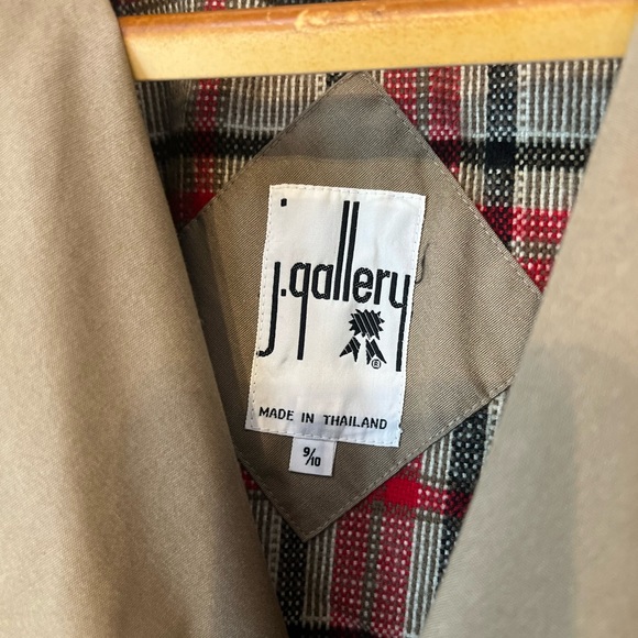 Ladies 1980s Retro Trench Coat Size 9/10 - Picture 3 of 13